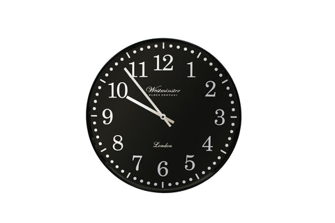 Acton Clock Black