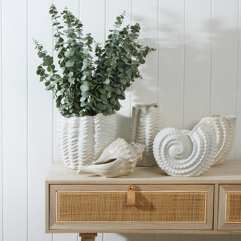Danea Shell Decor Planter 25 x 18.5 x 12.5 cm