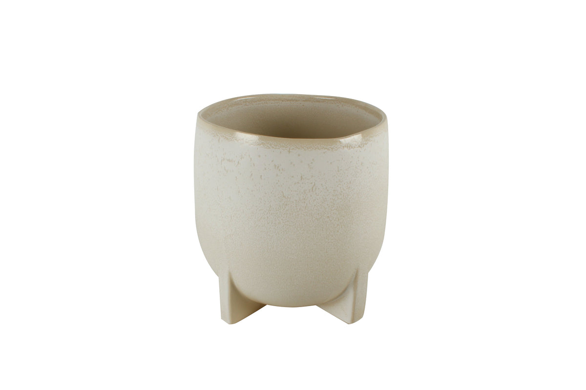 Alaia Ceramic Pot With Feet No Hole 27 X 26 cm