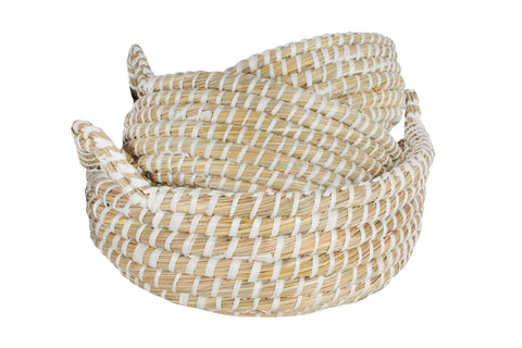 Elliot Set Of 3 Kans Grass Basket With Handle