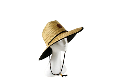 Good Vibes™ Straw Beach Hat with Chin Strap