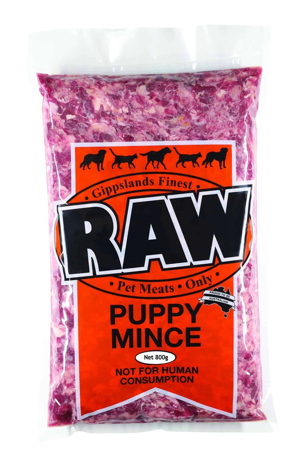 RAW Pet Meats Puppy Mince 800g
