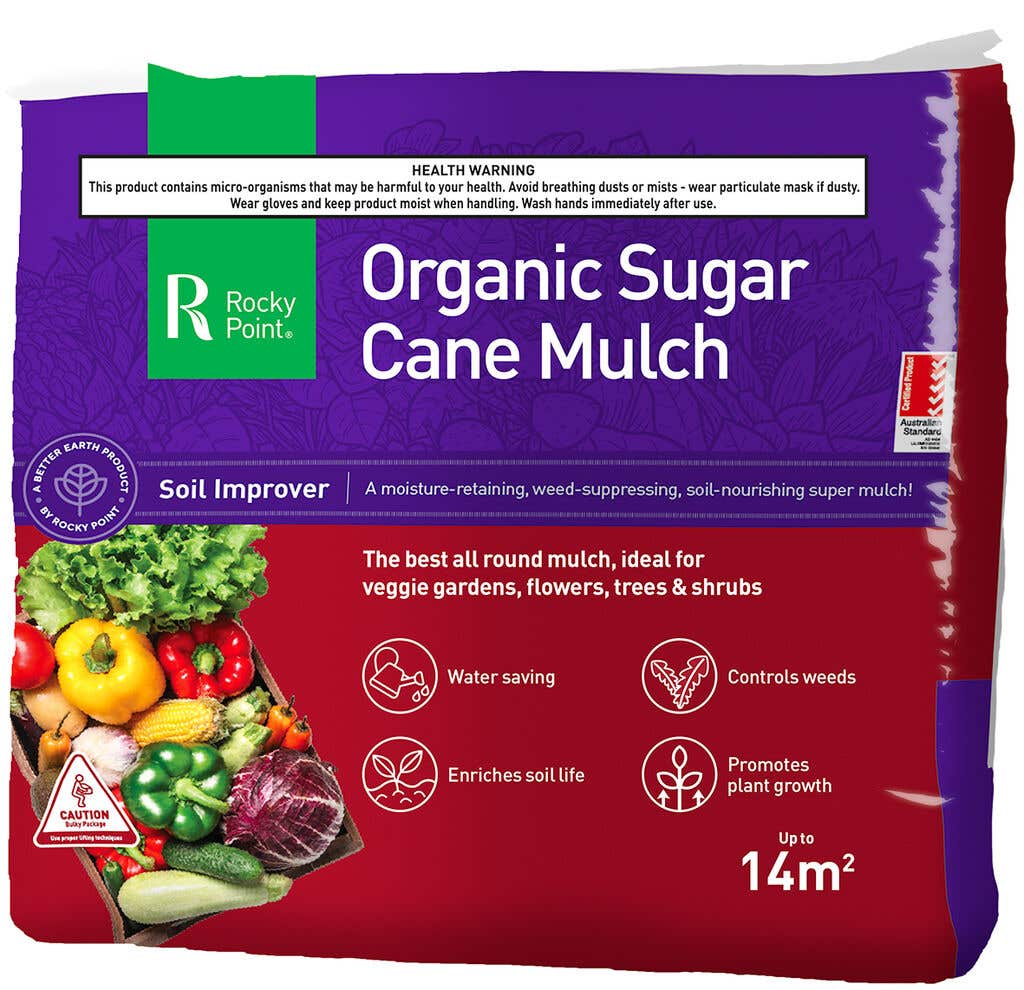 Rocky Point Sugar Cane Mulch 14m² bale